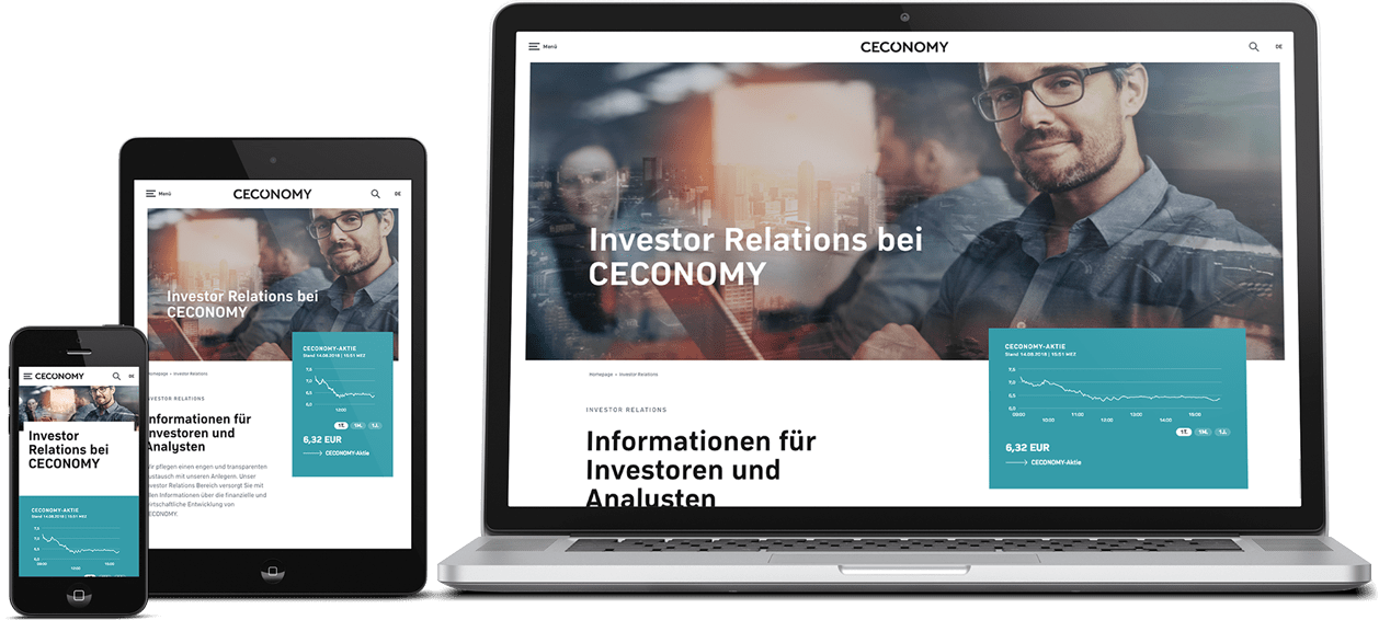 CECONOMY Website on mobile devices CECONOMY Website on mobile devices