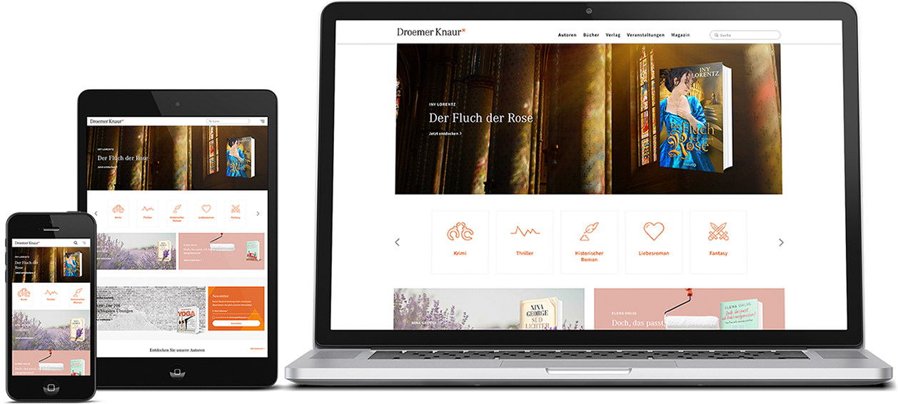 Droemer Knaur Website on mobile devices Droemer Knaur Website on mobile devices