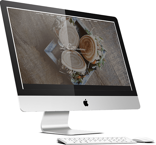 La Cottoneria Website on screen La Cottoneria Website on screen
