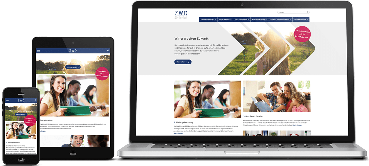 ZWD Website on mobile devices ZWD Website on mobile devices